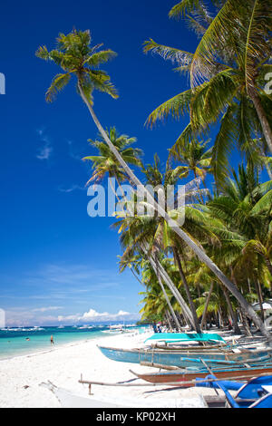 Alona Beach Panglao, Bohol, Philippines, Banque D'Images