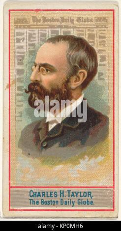 Charles H. Taylor, Le quotidien Boston Globe, de l'American Editors series (N1) pour les marques de cigarettes Allen & Ginter a rencontré 406370 DP827869 Banque D'Images