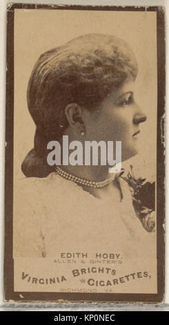 Edith Hoby, acteurs et actrices de la série (N45, Type 3) pour les cigarettes Virginia Brights RENCONTRÉ DP831049 416077 Banque D'Images