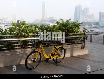 Ofo bike à Singapour Banque D'Images