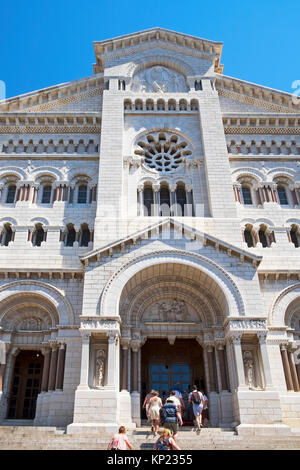 Cathédrale Notre-Dame-Immaculée, Saint Nicolas, la Cathédrale de Monaco. Banque D'Images