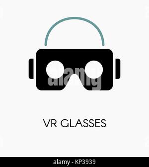 Casque lunettes / VR pour smartphone vector illustration. Illustration de Vecteur