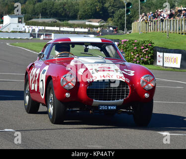 Holly, Mason-Franchitti Ferrari 250 MM, lavant Cup, Goodwood Revival 2015, années 50, 60, 2015, Chris McEvoy, circuit, CJM Photography, classic ca Banque D'Images