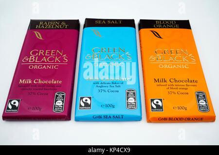 Green & Blacks chocolat bio Banque D'Images