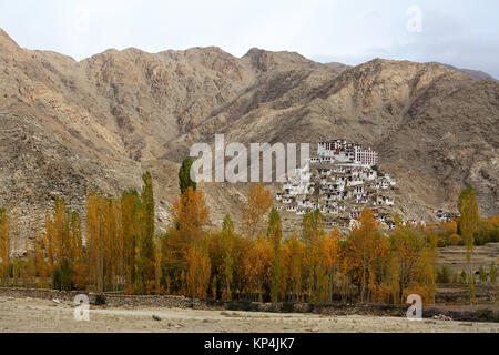 Monastère bouddhiste dans la campagne près de Leh, Ladakh, Jammu-et-Cachemire, en Inde. Banque D'Images