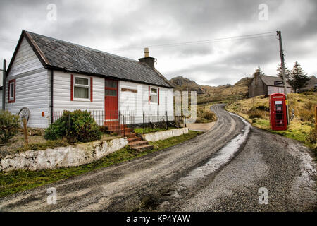 L'ancien bureau de poste, Marbhig, Isle Of Lewis, Scotland Banque D'Images