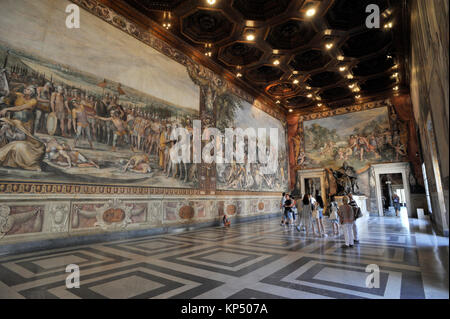 Italie, Rome, Musées du Capitole, Musei Capitolini, Palazzo dei Conservatori, Appartamento dei Conservatori, Hall of the Horatii and Curiatii, fresques Banque D'Images