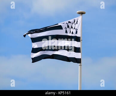 Drapeau de la Bretagne Banque D'Images