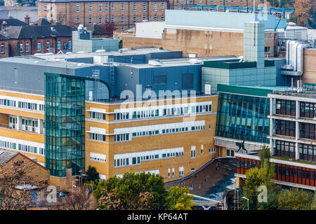 L'Hôpital Whittington à North Islington, Londres, Royaume-Uni, en vue d'en haut Banque D'Images