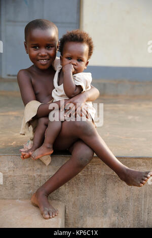 Les enfants ougandais. Banque D'Images