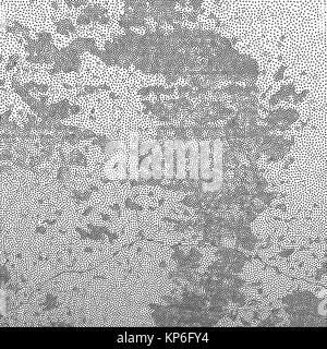 La texture du grain. points de trame de fond vecteur monochrome Illustration de Vecteur