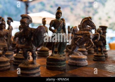 Pièces des échecs vintage unique Banque D'Images