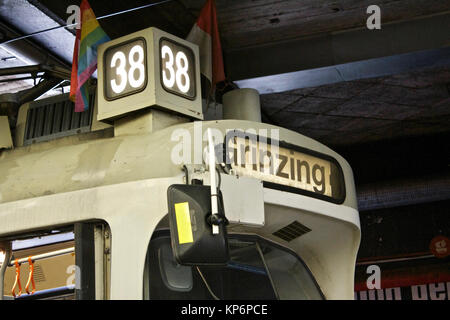 Tramway de Grinzing, à Vienne. Banque D'Images