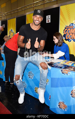 Ricky Whittle assiste à la Comic Con 2017 à Dortmund Westfalenhallen l le 9 décembre 2017 à Dortmund, en Allemagne. Banque D'Images