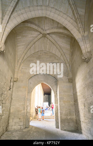 Avignon, France - 25 août 2016 : l'entrée principale du Palais des Papes Banque D'Images