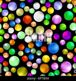 Sucré coloré motif transparent Gumball Illustration de Vecteur