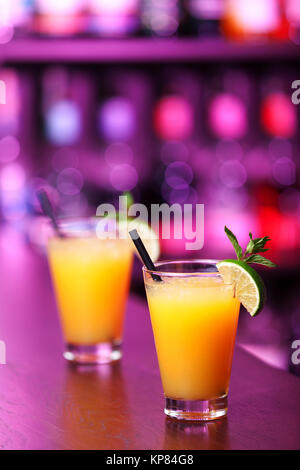 Harvey Wallbanger cocktail collection - Banque D'Images