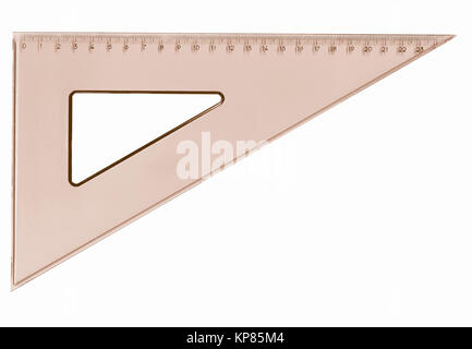 Set triangle carré utilisé dans l'ingénierie et de dessin technique vintage Banque D'Images