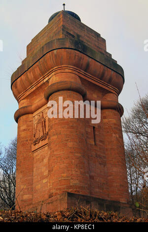 BismarcksÃ¤ule sur la montagne sainte à Heidelberg Banque D'Images