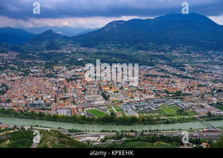 Die von Stadt Trento - la ville italienne Trento Banque D'Images