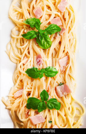 Collection de pâtes - Spaghetti carbonara Banque D'Images