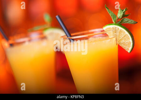 Harvey Wallbanger cocktail collection - Banque D'Images