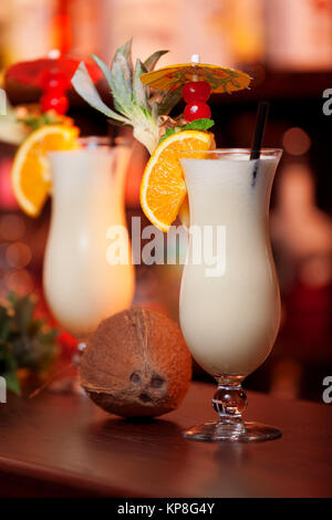 - Collection Cocktails Pina Colada Banque D'Images