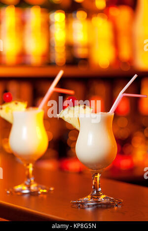 - Collection Cocktails Pina Colada Banque D'Images