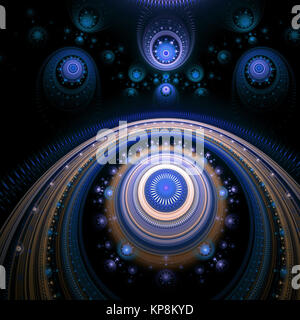 Résumé fond sombre image générée par ordinateur Banque D'Images