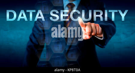 L'écran de sécurité de données libre Banque D'Images