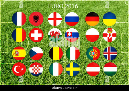 Groupes de coupe euro Banque D'Images