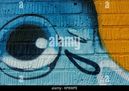 L'oeil graffiti Banque D'Images