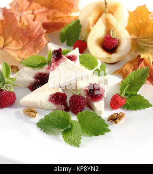 Dessert fromage cottage Banque D'Images