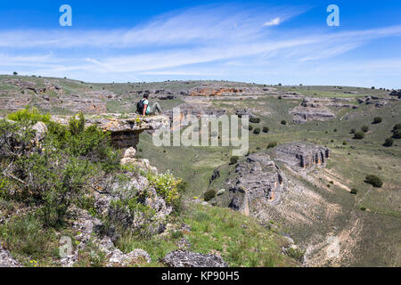 Canyon duraton,parc naturel de sepulveda,Espagne Banque D'Images