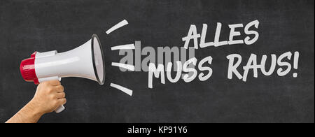 Megafon - tout doit disparaître Banque D'Images