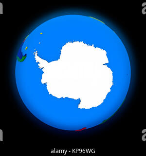 L'antarctique sur terre politique Banque D'Images