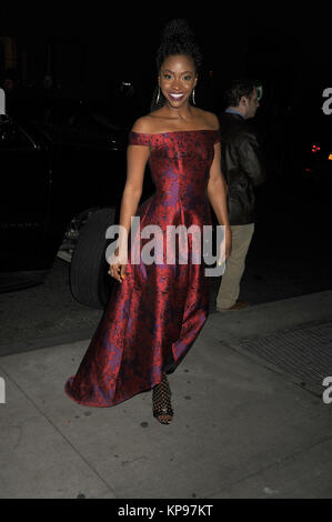 NEW YORK, NY - 30 novembre : Teyonah Parris assiste à la 25th Annual Gotham Independent Film Awards au Cipriani Wall Street le 30 novembre 2015 à New York City People : Teyonah Parris Banque D'Images