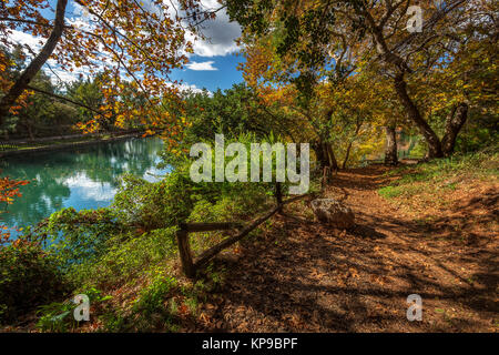 Lac de Votomos Zaros, Crète, Grèce Banque D'Images