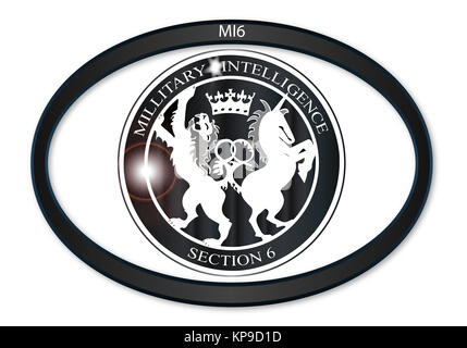 MI6 Badge ovale Banque D'Images