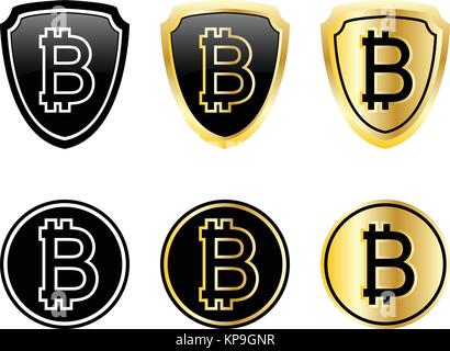 - Vector icons set bitcoin Illustration de Vecteur