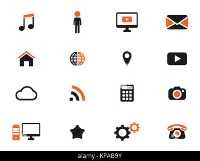 Social media icons simplement Banque D'Images