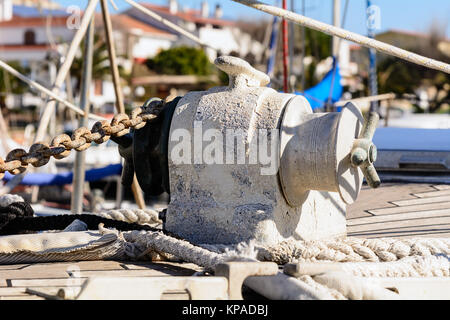 Anchor Windlass Location Banque D'Images