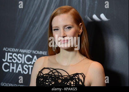 New York, USA. 13 Décembre, 2017. Jessica Chastain assiste à la 'Molly's Game' New York premiere dans l'AMC Loews Lincoln Square le 13 décembre 2017 dans la ville de New York. Crédit : Erik Pendzich/Alamy Live News Banque D'Images
