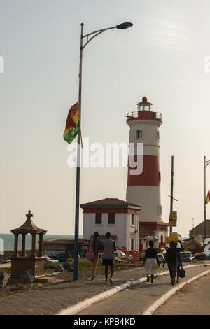 Phare de Jamestown, village de pêcheurs de Jamestown, Accra, Ghana, Afrique de l'Ouest Banque D'Images