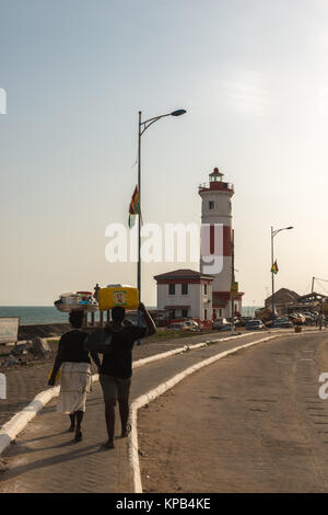 Phare de Jamestown, village de pêcheurs de Jamestown, Accra, Ghana, Afrique de l'Ouest Banque D'Images