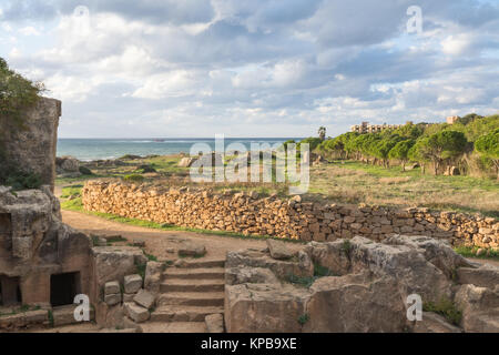 Les Tombeaux des Rois, une partie du site archéologique de Paphos, Chypre Banque D'Images