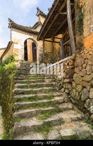 Gîte rural village antique de la Chine. Banque D'Images