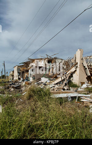 L'ouragan Harvey 2017 destruction massive, complexe composé de plusieurs structures. Banque D'Images