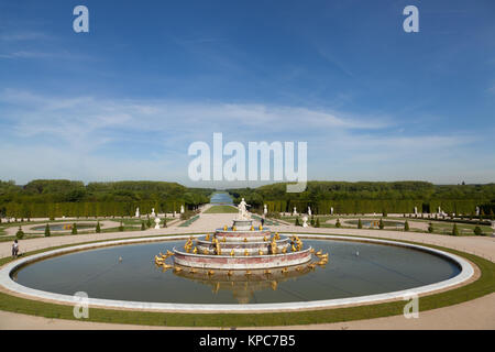 Bassin de Latone, jardins de Versailles, France. Banque D'Images