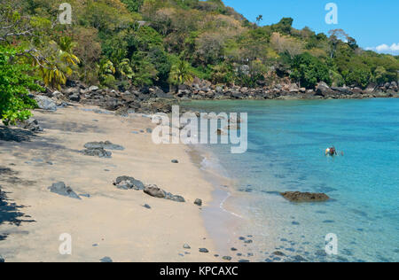 Une belle plage de Nosy Komba, Madagascar Banque D'Images